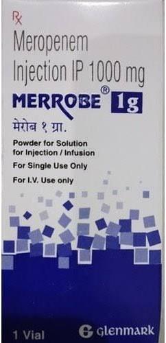 Merrobe 1000mg Injection, Packaging Type : Vial