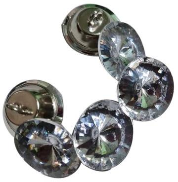 Polished Metal Sofa Diamond Buttons, Packaging Type : Carton Box
