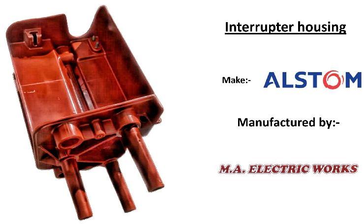 Epoxy Alstom Vacuum Interrupter housing, for Industrial Use, Color : Reddish brown