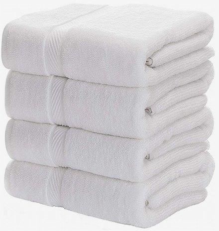 Rectangular Cotton Bath Towel, Color : White