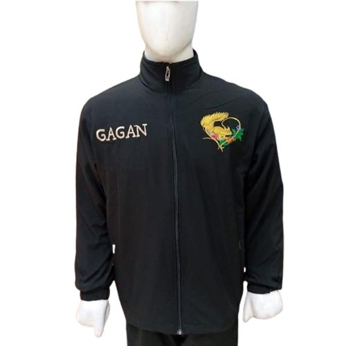 High Neck Cotton Fleece Mens Tracksuit Jacket, Color Blue at Rs 390 / Piece in Delhi