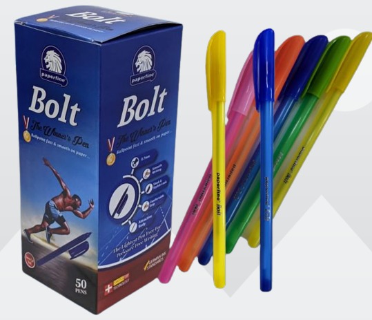 Paperfine Bolt Refill Ball Pen, Length : 4-6inch