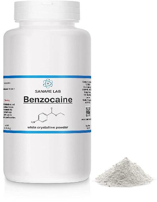 Benzocaine Powder, for Industrial, Laboratory, Color : White