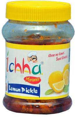 200gm Ichha Marwadi Lemon Pickle, for Human Consumption, Taste : Sour