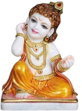 Marble Bal Gopal Ji Statue, Packaging Type : Thermocol Box