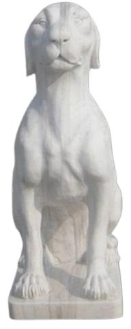 Marble Dog Statue, for Interior Decoration