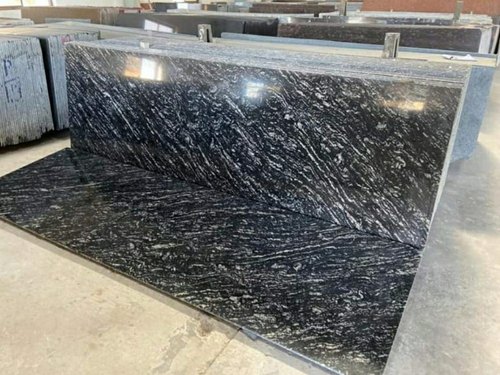Polished Black Markino Granite Slab