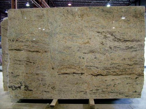 Polished Millennium Gold Granite Slab, for Staircases, Kitchen Countertops, Flooring, Width : 0-1 Feet