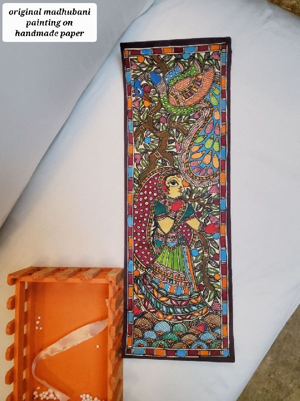 Handmade Paper Madhubani Painting