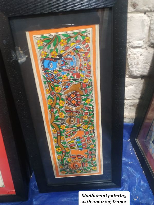 Printed Madhubani Painting Frames, Size : 10x8inch, 12x10inch, 14x12inch