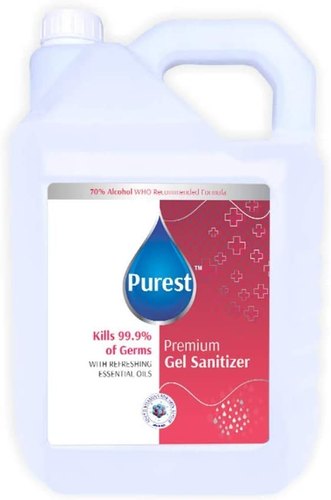 Gel Hand Sanitizer, Packaging Size : 5 Liter