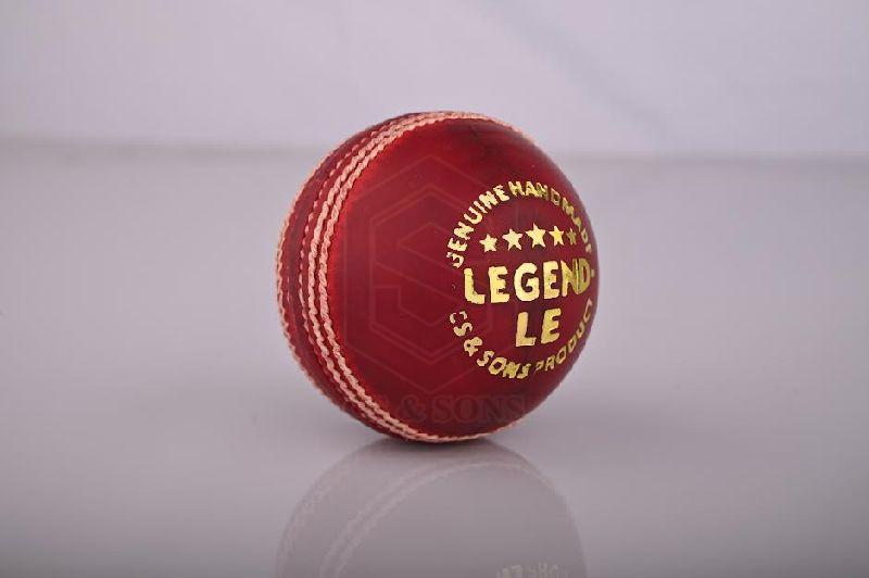 Legend LE Red Leather Cricket Ball, Size : Mens