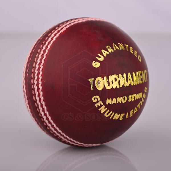 Round Tournament Red Leather Cricket Ball