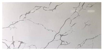 White Quartz Stone Slab, for Kitchen Top, Countertop, Flooring