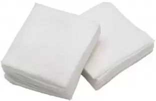 Hygiene Plus White Plain Cotton Bathing Towel Wipes