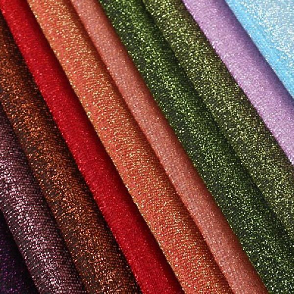 Printed Polyester GLITTER Fabric, Occasion : Festive Wear
