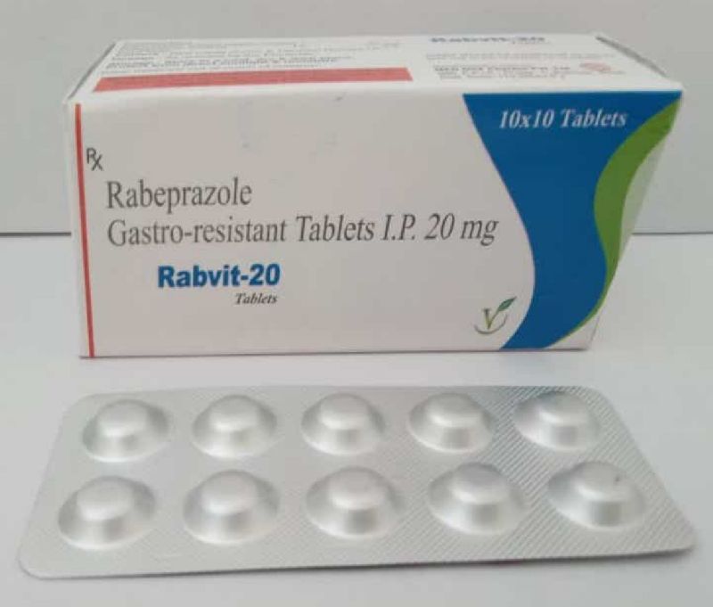 Rabeprazole 20 mg Tablets, Purity : 100%