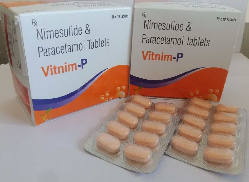 Vitnim-p tablets, Composition : Nimesulide 100 mg+ PCM 325 mg