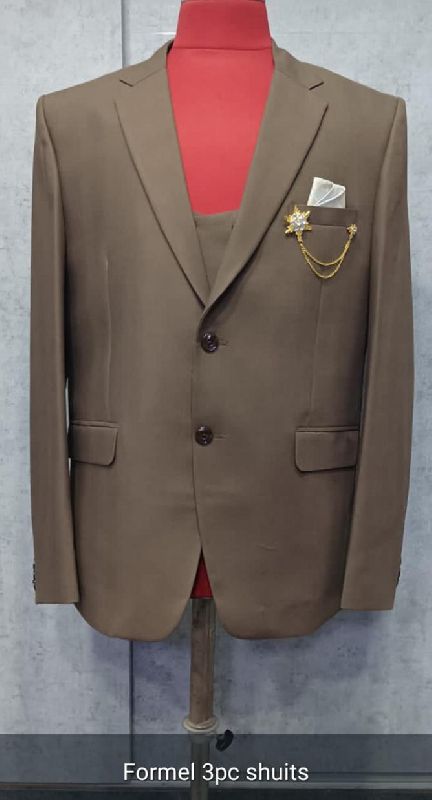 Mens Formal 3 Piece Suit, Style : 2 Buttons