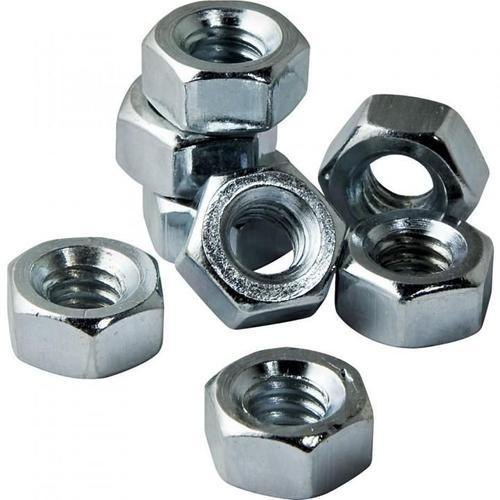 Polished Mild Steel Nuts, for Fittings, Color : Grey, Metallic