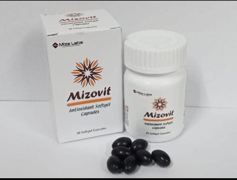 Mizovit Softgel Capsules, for Hospital, Clinical, Grade Standard : Medicine Grade