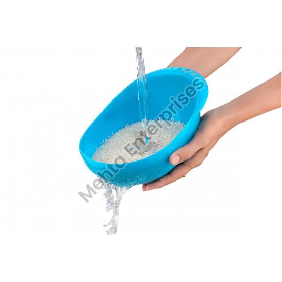 Oval Plastic Colander Mixing Bowl, for Kitchen, Bowl Size : 21x17x8.5 cm