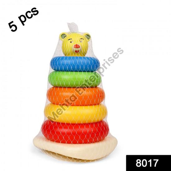 Plastic Teddy Stacking Jumbo Ring, for Kids Playing, Shape : Round