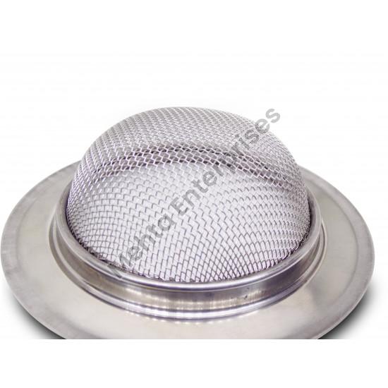 Polished Stainless Steel Wash Basin Drain Strainer, Size : Standard