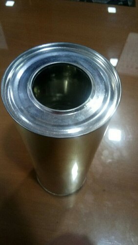 Cylindrical Lubricant Tin Can, Color : Plain 