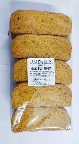 Milk Suji Rusk, Packaging Size : 400GM