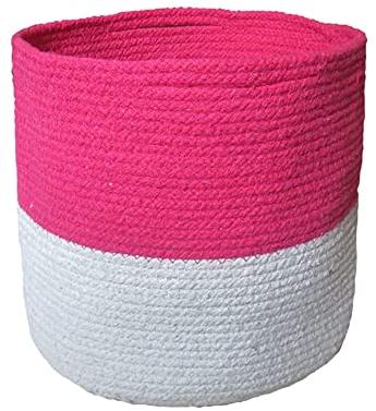 Dbros Crafts Cotton Jute planter, for Home Decor, Pattern : Plain