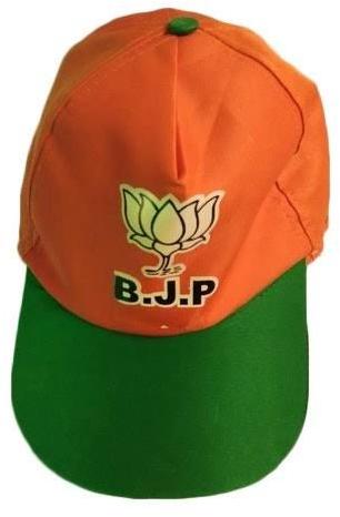 Printed Cotton BJP Promotional Cap, Size : Free Size