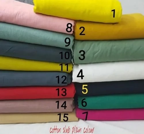 Plain Dyed Cotton Fabric, Technics : Handloom