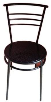 Stainless Steel Restaurant Chair, Color : Black