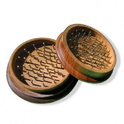 Round Polished Wooden Grinders, Color : Brown