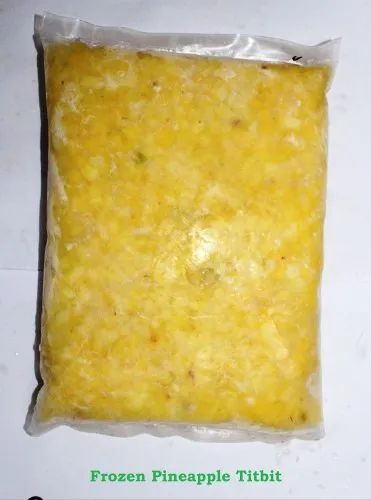 Ananda Frozen Pineapple Titbits, Packaging Type : Packet