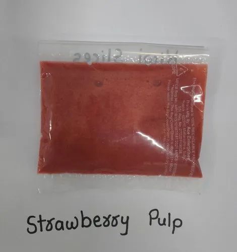 Ananda Frozen Strawberry Pulp, for Juice, Ice Cream, Packaging Size : 1 Kg