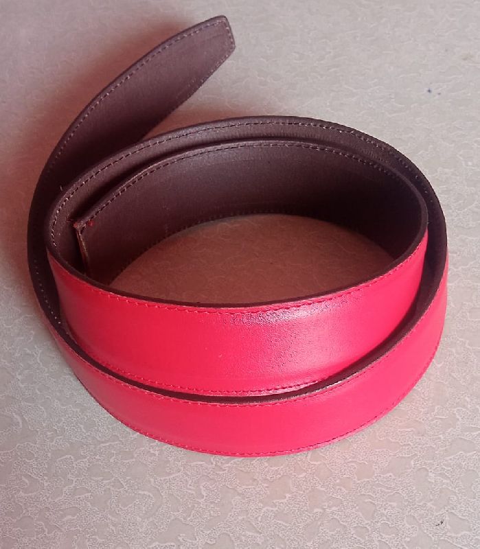 Tan Leather Profile Belt, Packaging Type : Cardboard Box