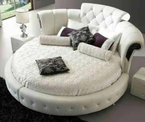 Wooden Round Bed, Shape : Circular