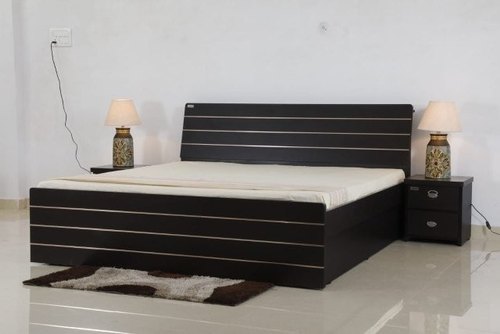 Oak Wood Double Bed, Color : Black