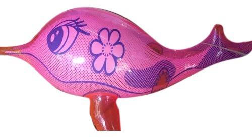 PVC Dolphin Inflatable Toy, Pattern : Printed