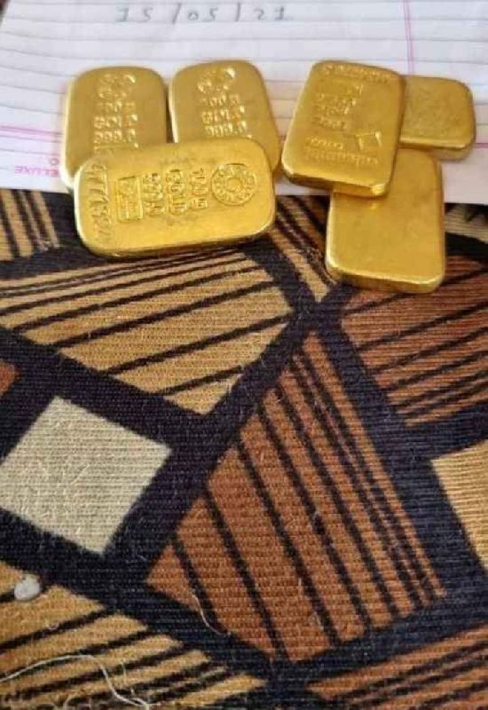 Gold bullion bars size Rectangular Weight 100gram bars