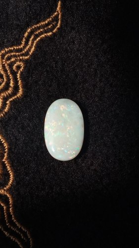 Oval Natural Australian Opal, for astrology, Color : White