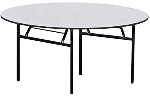Ashirwad Traders Plain Rounded Banquet Table, Color : White