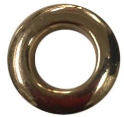 Round Polished Brass Eyelet Ring