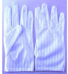 Striped Anti Static Polyester Gloves, Gender : Unisex