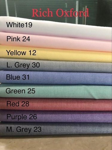 Polyester Cotton Oxford Shirting Fabric