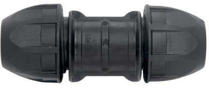 Round FFA0025 Pipe to Pipe Coupler, Color : Black