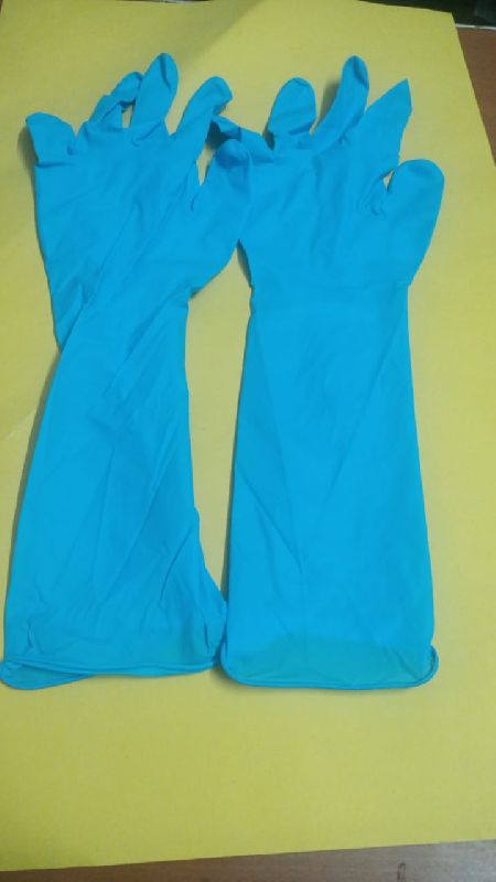 Latex ELBOW NITRILE GLOVES, for Clinical, Hospital, Laboratory, Gender : Both