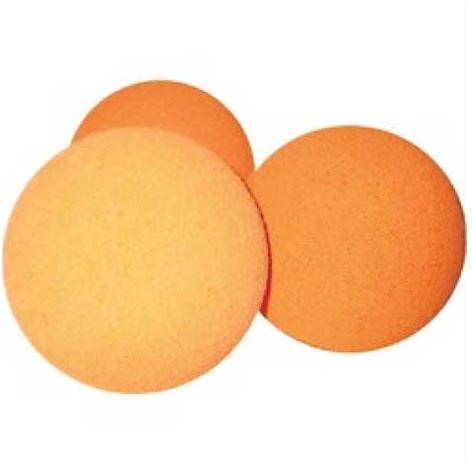Sphere Rubber /Sponge Concrete Cleaning Ball, Color : Orange